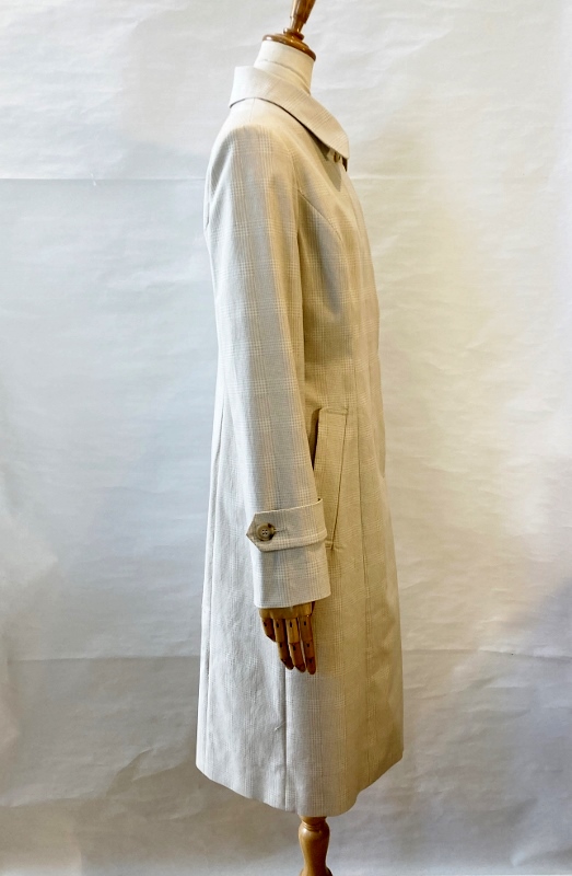 グレンチェックのステンカラーコート | 神谷デザインスタジオ | ファッション・レディースブランド・婦人服